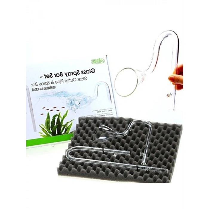 Şeffaf Cam Emiş/Çıkış Aparatı - 12 mm