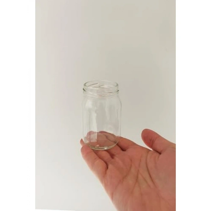 Şeffaf Cam Kavanoz Seti, 6 Adet Metal Kapaklı 190 ml
