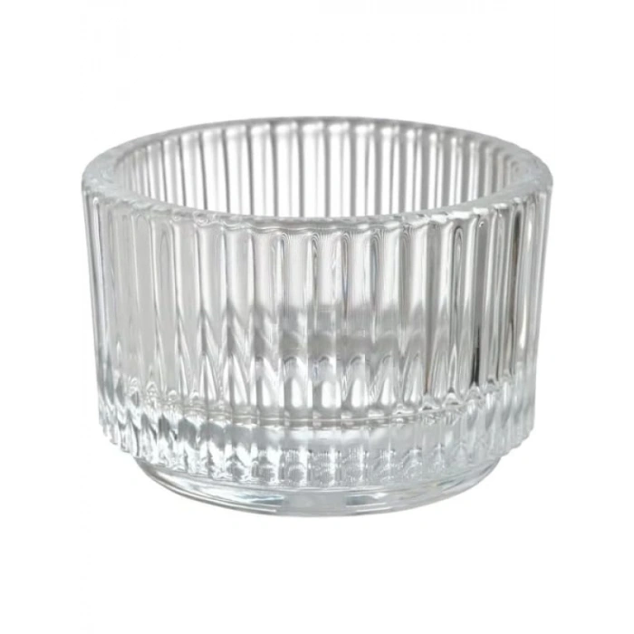 Şeffaf Cam Tealight Tutucu - 3,5 cm