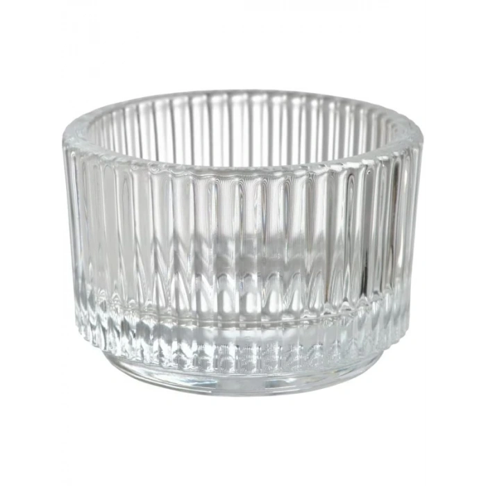 Şeffaf Cam Tealight Tutucu - 3,5 cm