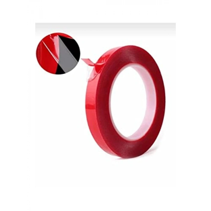 Şeffaf Çift Taraflı Montaj Bantı - 10mm Genişlik, 5 Metre Uzunluk