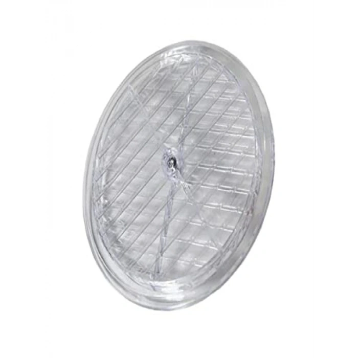 Şeffaf Doğalgaz Havalandırma Cam Menfez Kapağı - 18 cm Çap