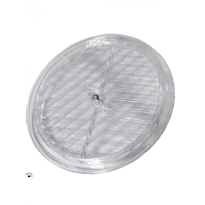 Şeffaf Doğalgaz Havalandırma Cam Menfezi, 18 Cm Çap