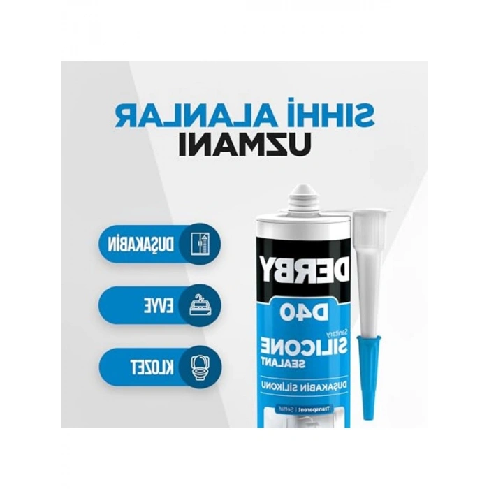 Şeffaf Duşakabin Silikonu, 320g, Su Sızdırmazlık için İdeal
