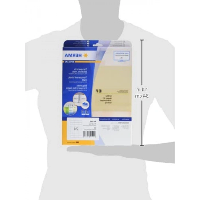 Şeffaf Folyo Etiket Seti, 25 Yaprak