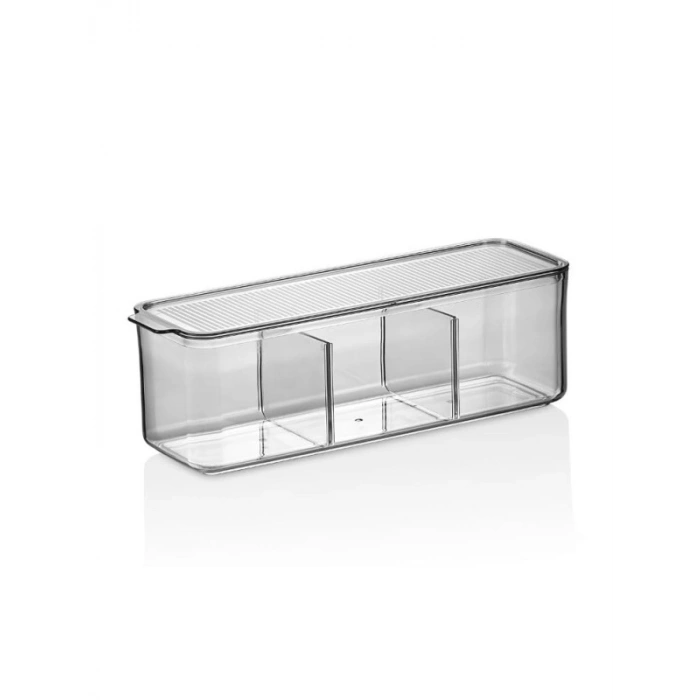 Şeffaf Füme Kapaklı 750 Ml Plastik Organizer