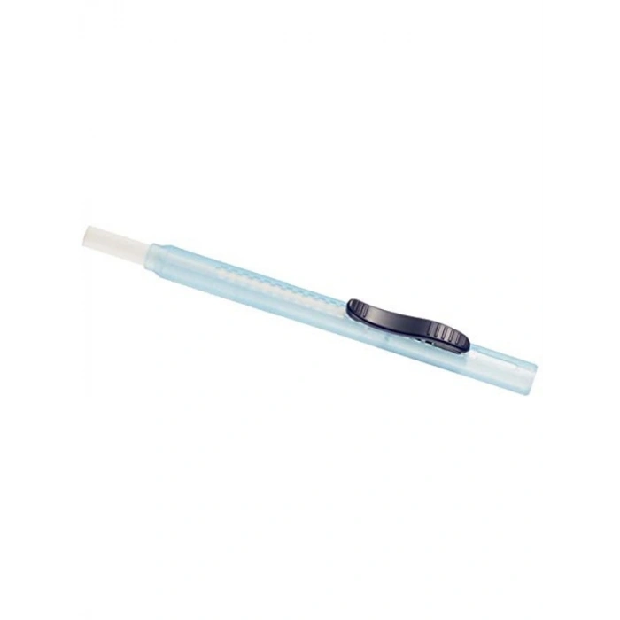 Şeffaf Gövdeli 2 Sürgülü Kalem Silgi, Mavi Renkli