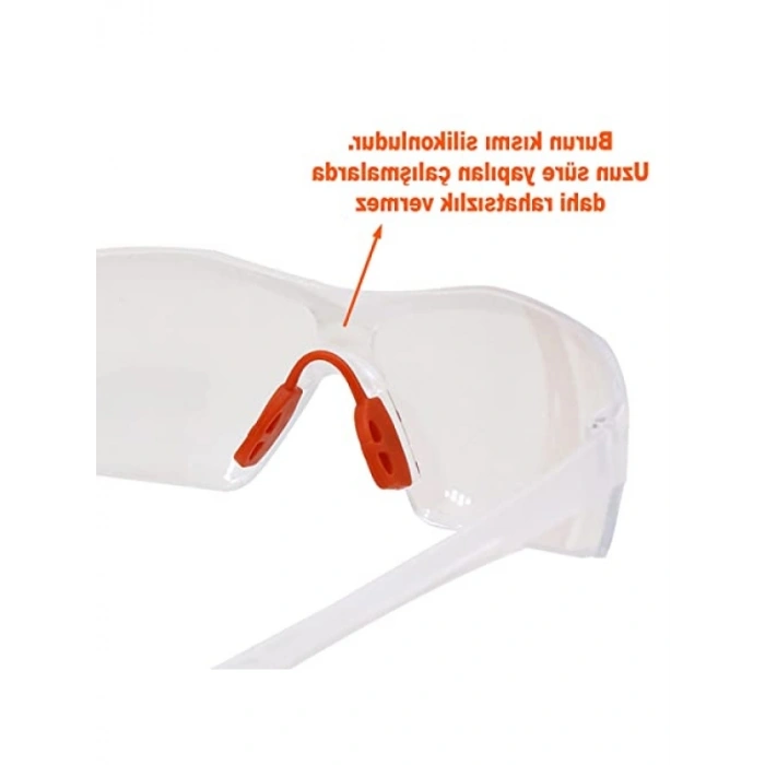 Şeffaf İş Güvenlik Gözlüğü - 12 ADET
