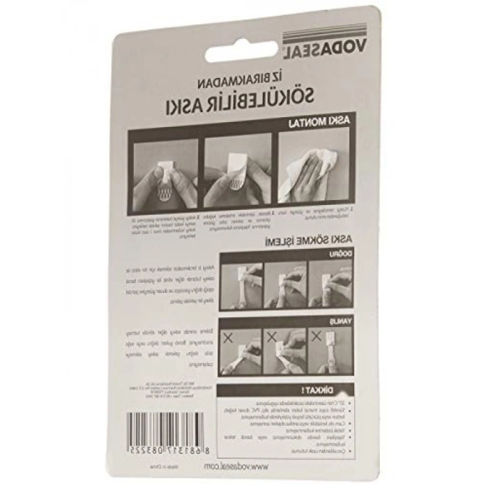 Şeffaf İz Bırakmayan Askı - 5li Set