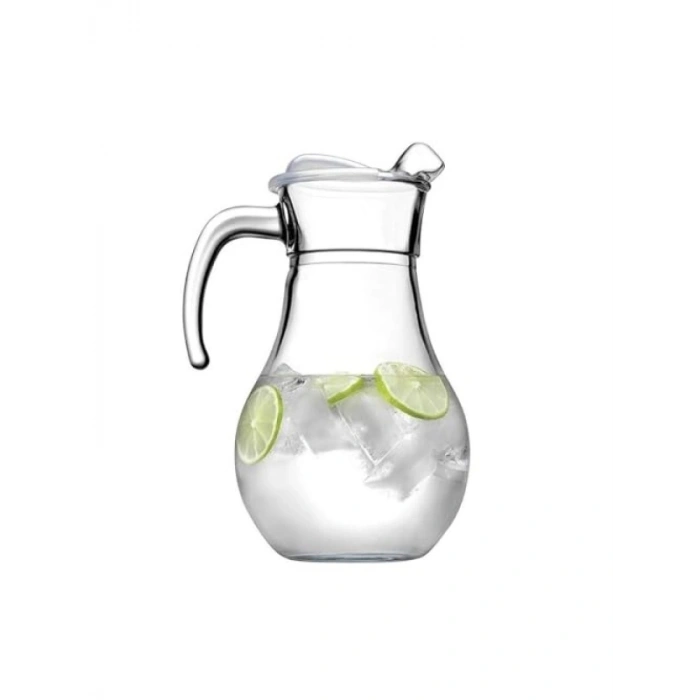 Şeffaf Kapaklı 1800 ml Kapasiteli Sürahi Hediye Kutusunda