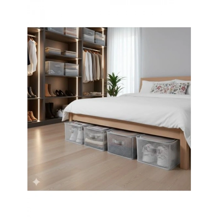 Şeffaf Kapaklı Düzenleyici Kutu, 45x30x20 cm Ölçüler