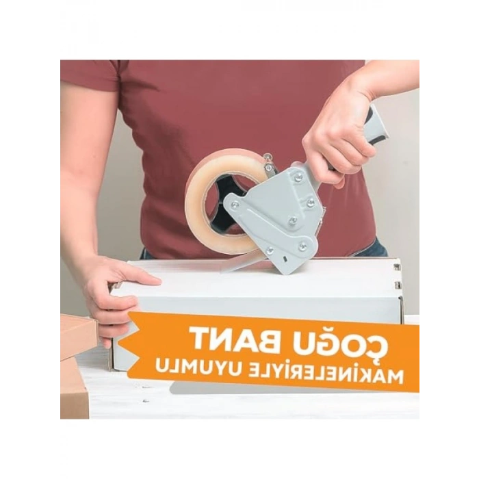 Şeffaf Koli Bandı, 45 mm x 100 m, 6lı Paket