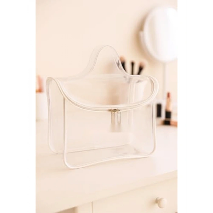 Şeffaf Makyaj Malzemeleri Organizer Çantası - 25x15x10 cm