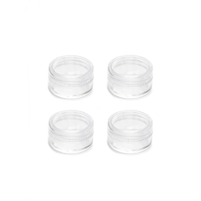 Şeffaf Mini Saklama Kavanoz Seti - 4lü