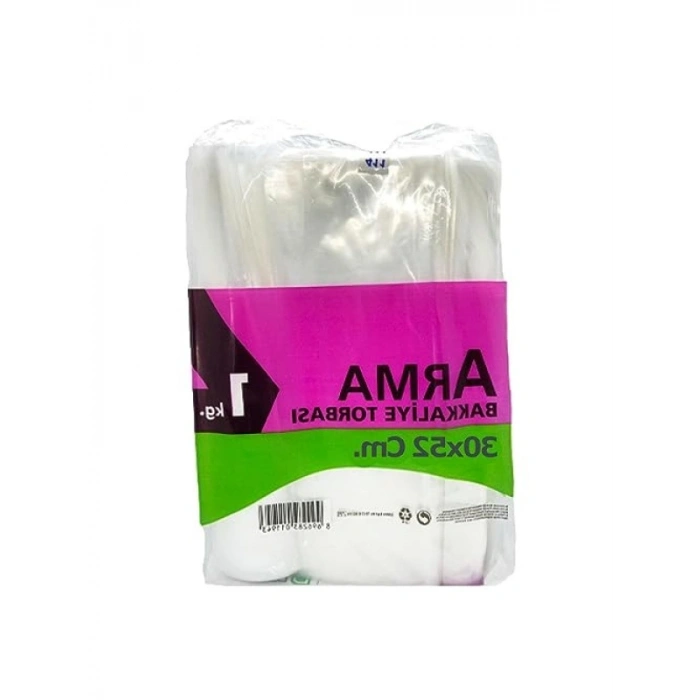 Şeffaf Naylon Bakkaliye Poşeti - 30x52 cm (5 Adet)