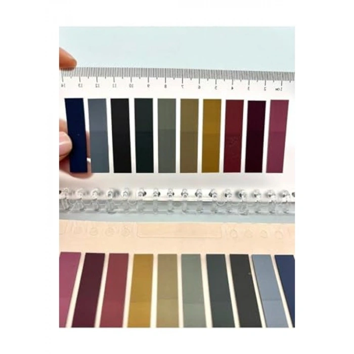 Şeffaf Pet İndeks Sticker, 10 Farklı Renk ve Cetvelli Tasarım