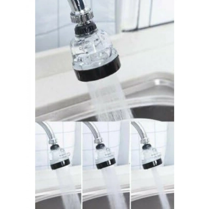 Şeffaf Plastik Musluk Havalandırıcı - Kademeli Oynar Başlık