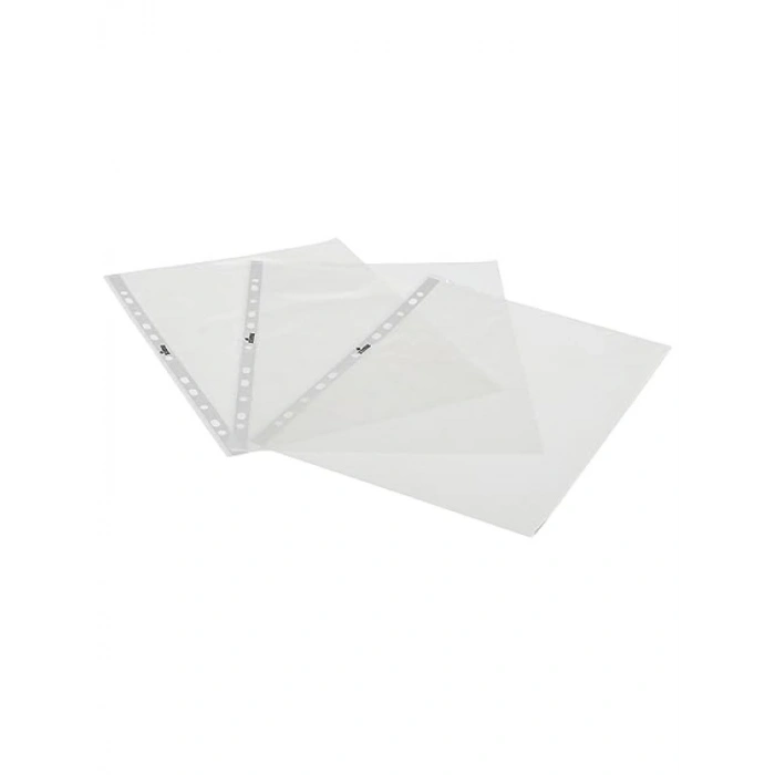 Şeffaf Poşet Dosya, 100 Adet, PP Malzeme, Kullanışlı ve Dayanıklı