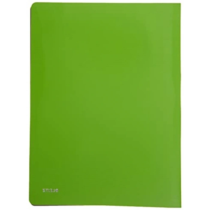 Şeffaf Poşetli Sunum Dosyası - 20 Poşet, Açık Yeşil