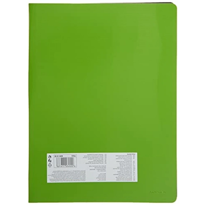 Şeffaf Poşetli Sunum Dosyası - 20 Poşet, Açık Yeşil