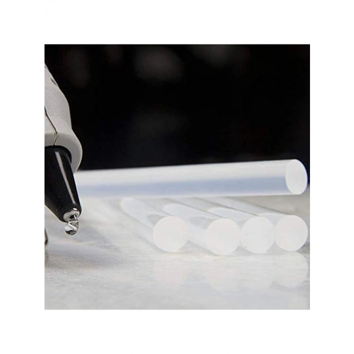 Şeffaf Sıcak Silikon Çubuğu, Standart Kalın, 10lu Paket