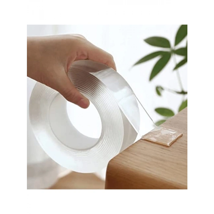 Şeffaf Sihirli Nano Bant - Çift Taraflı Yapışkan, 19 mm x 1 m
