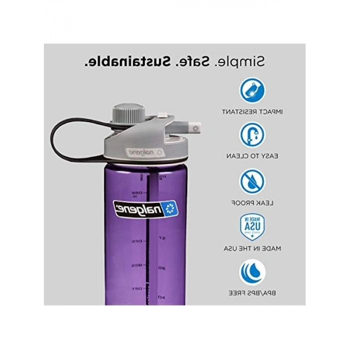 Şeffaf Sızdırmaz İçecek Şişesi, 0,6 L Kapasite