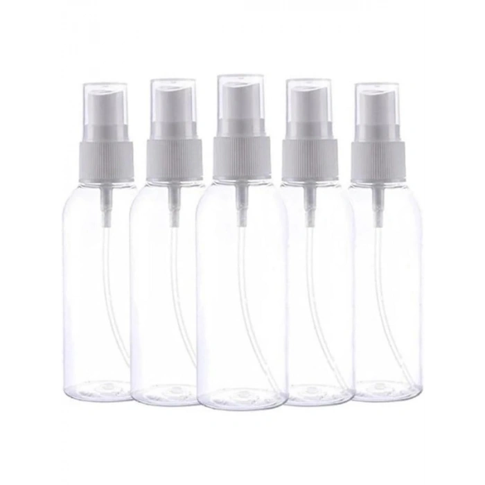 Şeffaf sprey şişesi seti, 5’li, 100 ml kapasiteli