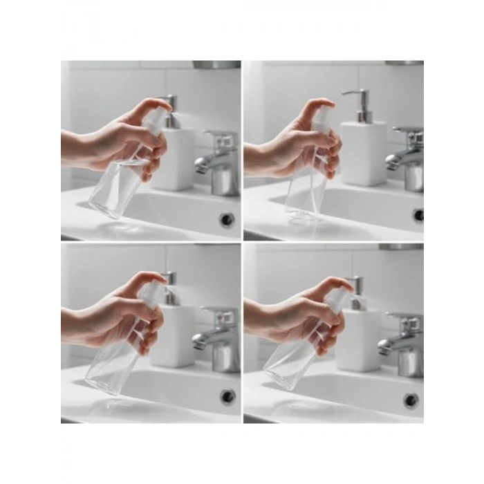 Şeffaf sprey şişesi seti, 5’li, 100 ml kapasiteli