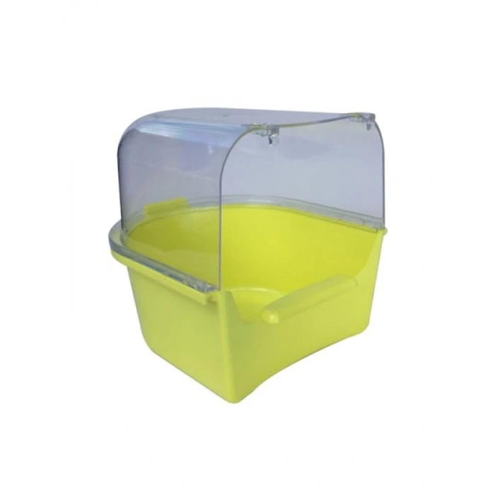 Şeffaf Üst Kısım ve Renkli Alt Kısım ile Kuş Banyosu