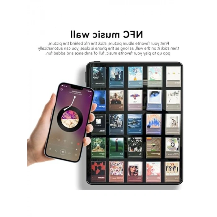 Şeffaf Yapışkan NFC Etiket, 10 Adet, Yeniden Yazılabilir