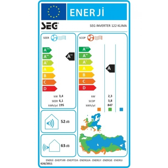 Seg Inverter 122 Klıma