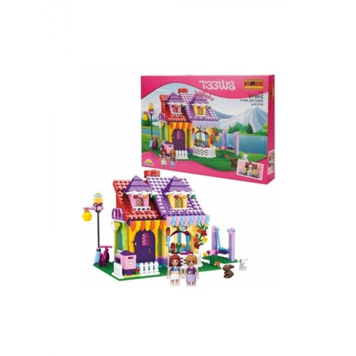 Şeker Ev Temalı 2 Farklı Şekil Seti