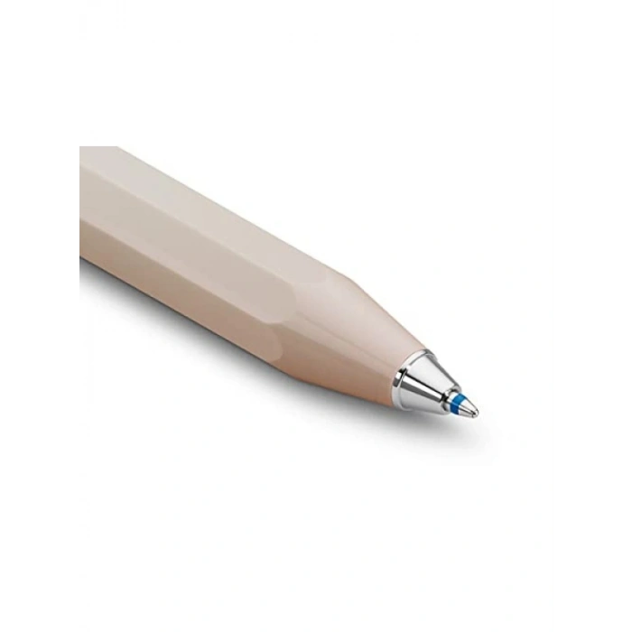 Sekizgen Akrilik Gövde Tükenmez Kalem, 10.5 cm