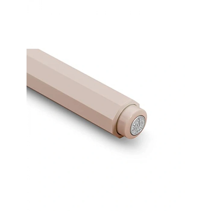 Sekizgen Akrilik Gövde Tükenmez Kalem, 10.5 cm