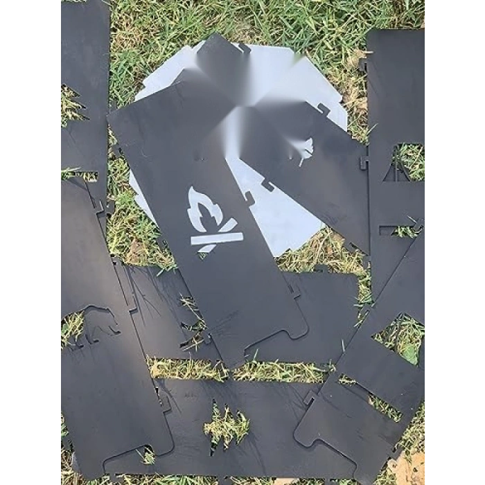 Sekizgen Portatif Ateş Çukuru ve Orman Şöminesi