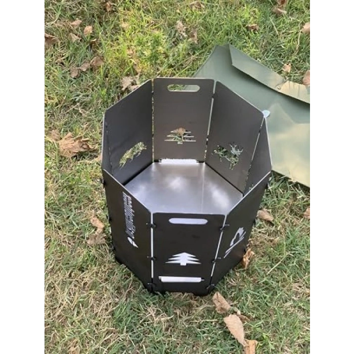 Sekizgen Portatif Ateş Çukuru ve Orman Şöminesi