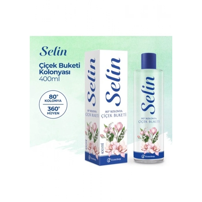 Selin Parfümlü Kolonya Çiçek Buketi Pet 400 ml