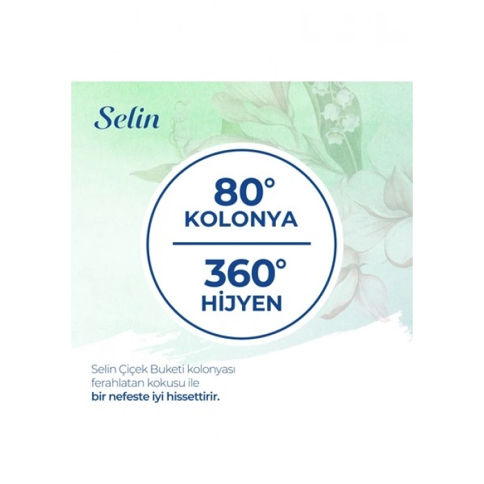 Selin Parfümlü Kolonya Çiçek Buketi Pet 400 ml