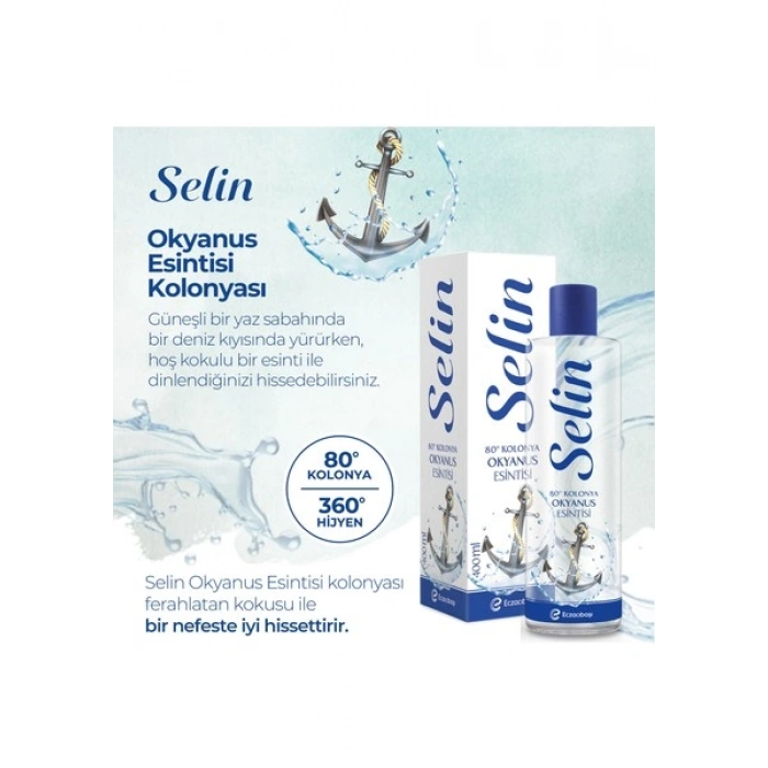 Selin Parfümlü Kolonya Okyanus Esintisi Pet 400 ml
