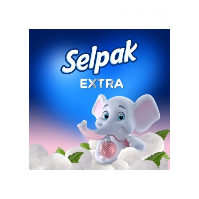 Selpak® Extra Pamuk Katkılı ve Pudra Kokulu 40lı Tuvalet Kağıdı