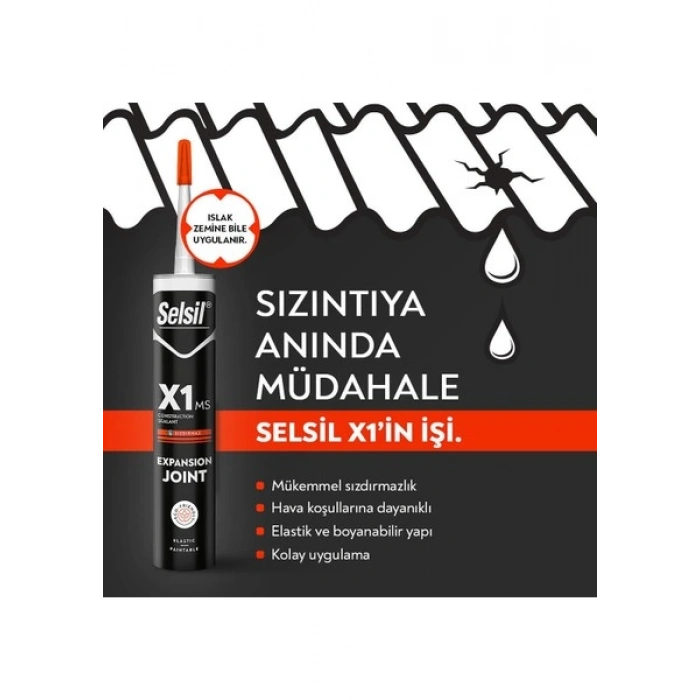 Selsil X1 Montaj Yapıştırıcısı Ms Beyaz 290 ml