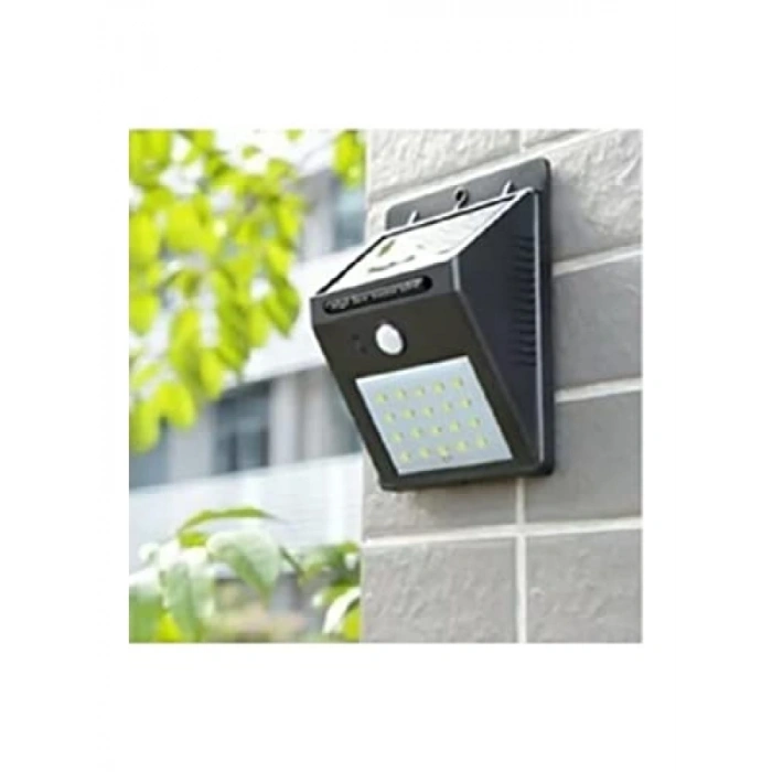 Sensörlü Solar Bahçe Balkon Duvar Lambası, 20 LED