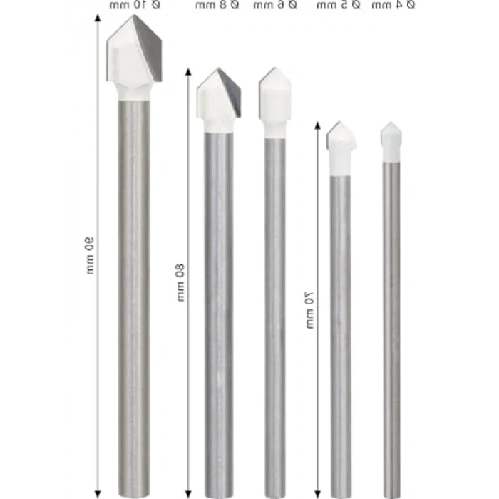 Seramik Fayanslar için 5 Parça Matkap Ucu Seti