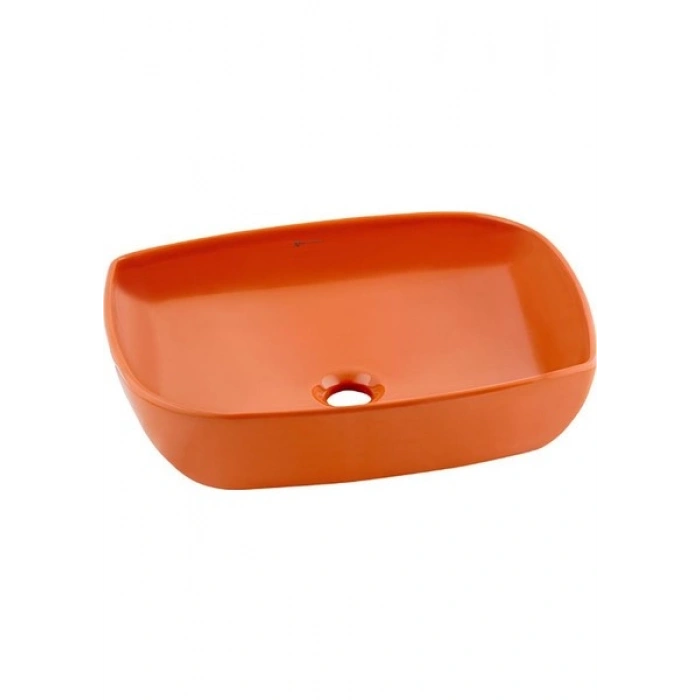 Seramiksan Dies Oval Turuncu Deliksiz Lavabo 50 cm