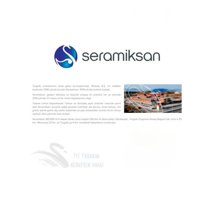 Seramiksan Lucida Oval Beyaz Delikli Lavabo 55 cm A002561H