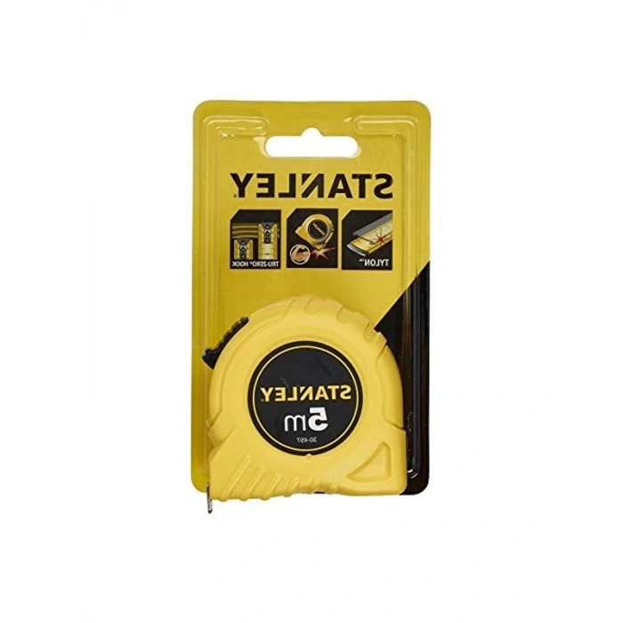 Şerit Metre, 5mx19mm, Sarı/Siyah Renk Seçeneği ile