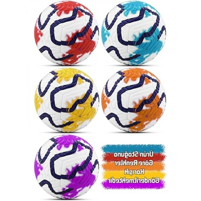 Sert Futbol Topu - Halı Saha için Hibrit No:5, Pompalı Set
