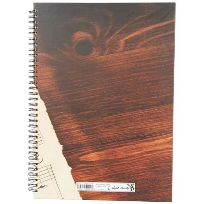 Sert Kapaklı A4 Spiralli Müzik Defteri, 80 Yaprak