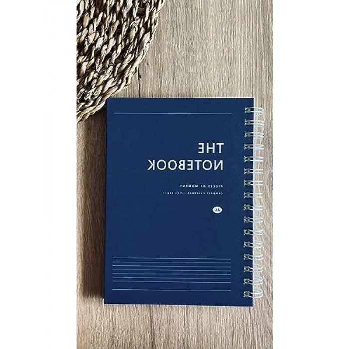 Sert Kapaklı A5 Spiralli Çizgili Not Defteri - 80 Yaprak